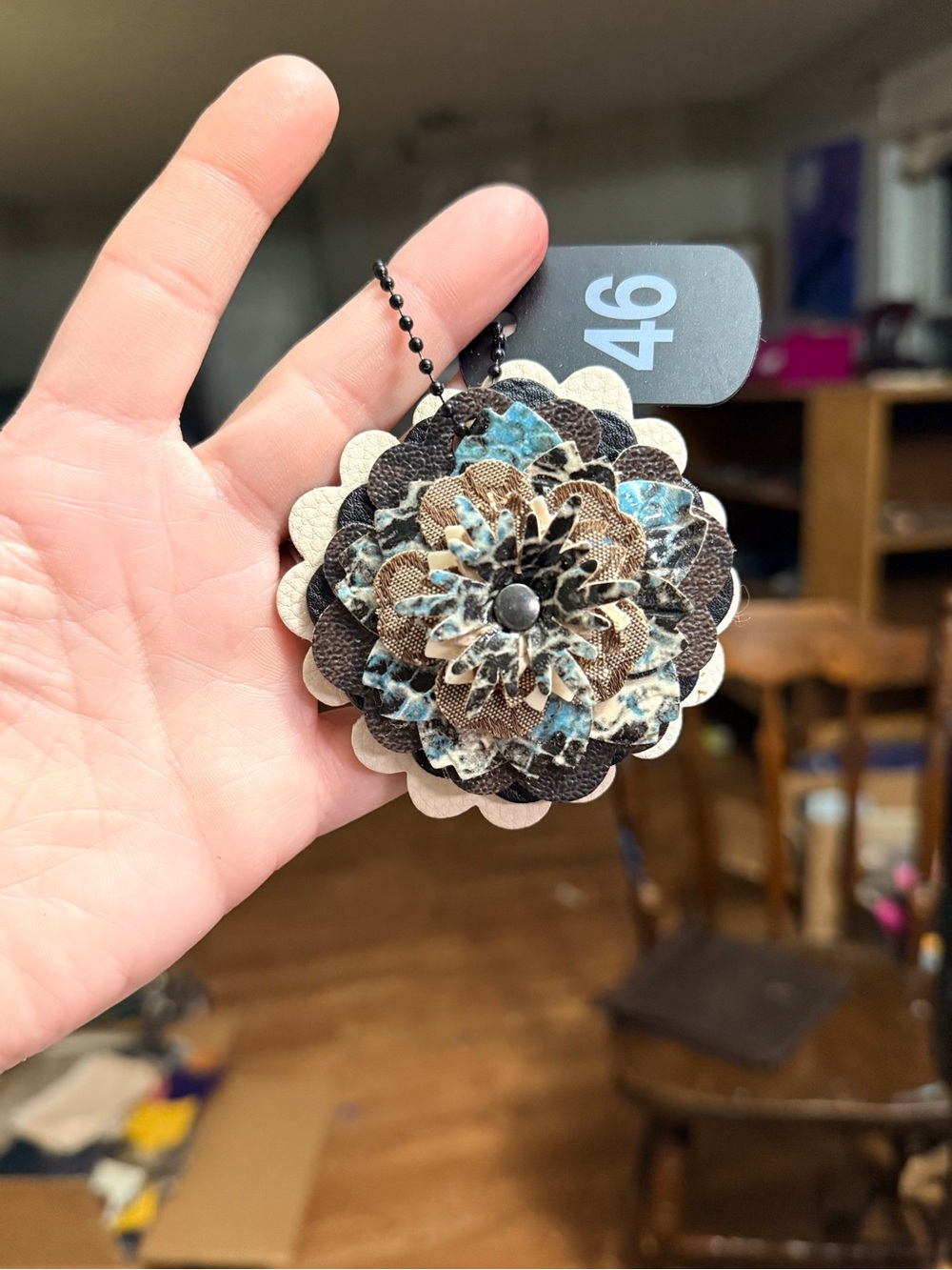 Handmade Floral Bag Charm